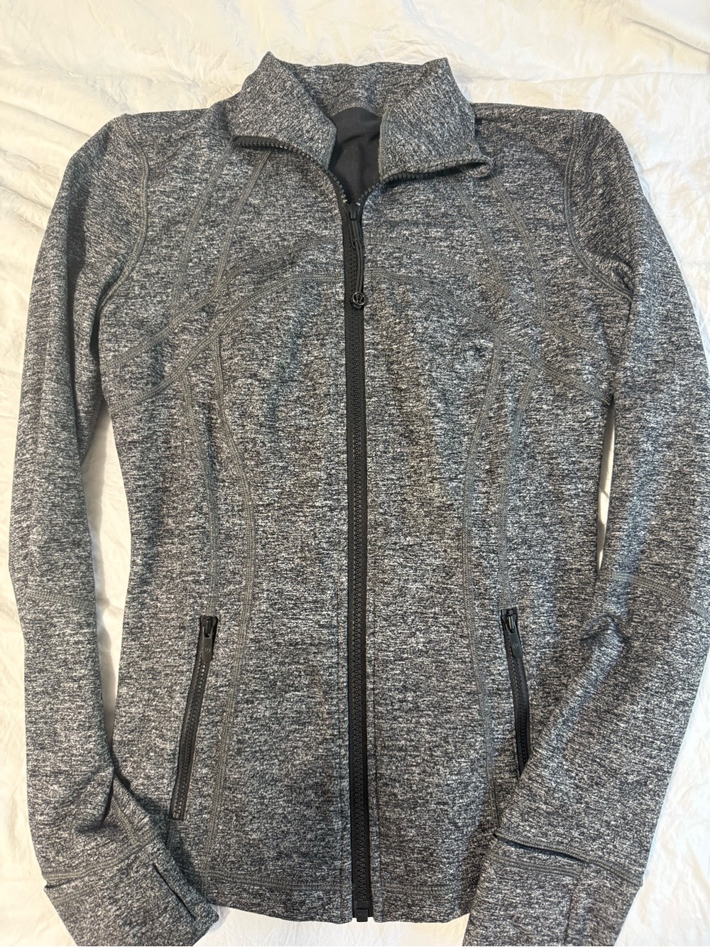 lululemon athletica Heathered Charcoal Full-Zip Jacket